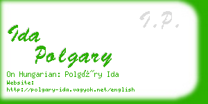 ida polgary business card